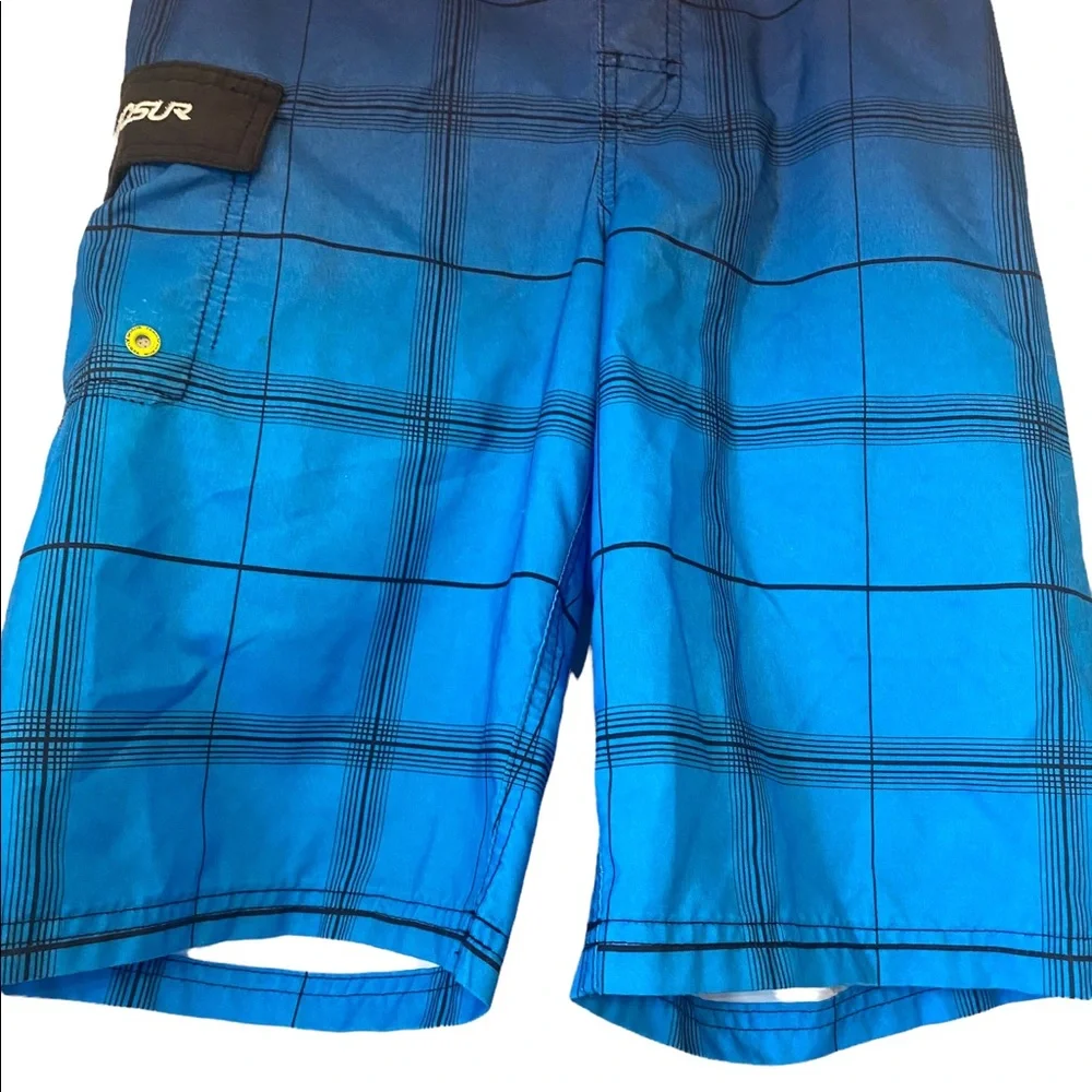 ZeroXposur Boys’ Blue and Black Swim Trunks